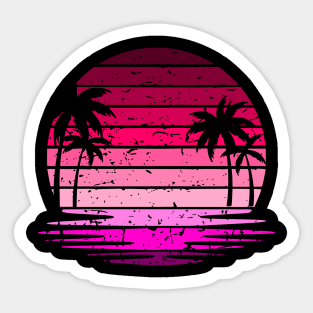 Pink Sunset Sticker